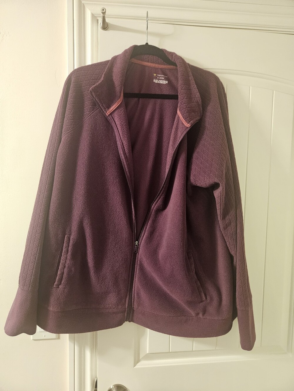 Tek Gear Women's Plum Full-Zip Jacket Size 2X